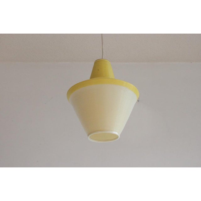 Cellulose Pendant Lamp from Atelier De Recherche Plastique & Rotaflex, 1950s For Sale - Image 5 of 17