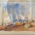 Mid 20th Century Listed British Artist Bernard Harper Wiles (1883-1966) - Framed Original Watercolor: Sailboat Regatta in England For Sale - Image 5 of 9