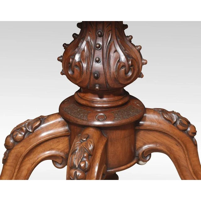 Vintage Walnut Card Table For Sale - Image 3 of 7