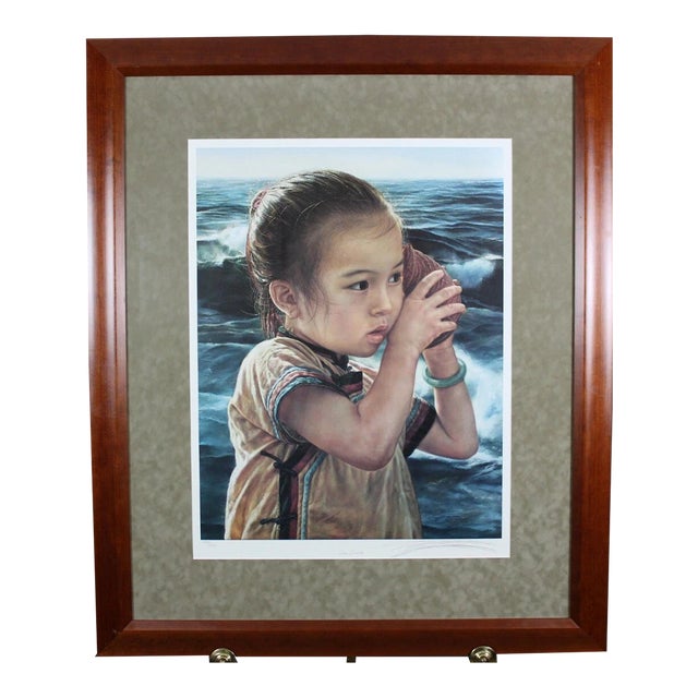 1990s Wai Ming "Sea Sounds" Signed & Numbered Lithograph Print W Coa For Sale