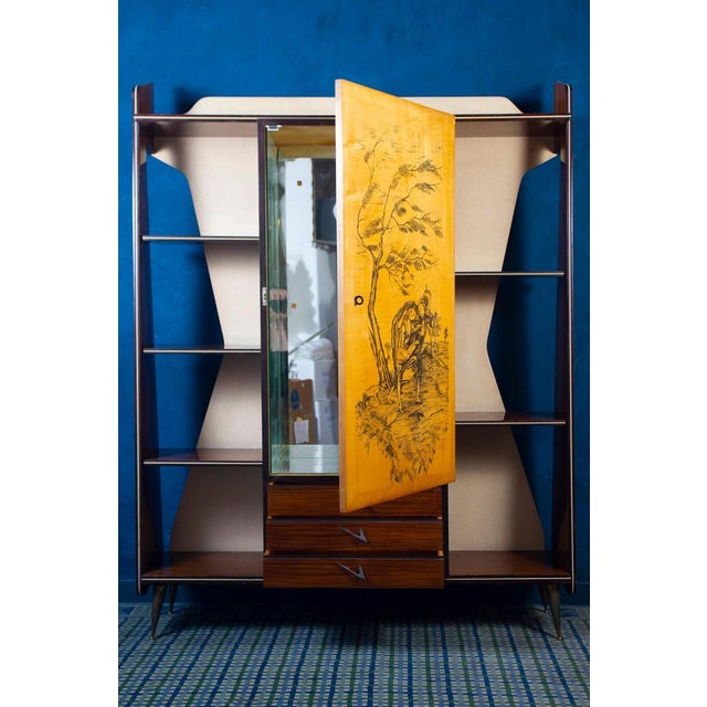 1950s Mid-Century MultiFunctional Bar Cabinet, 1950s For Sale - Image 5 of 15