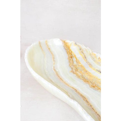 Contemporary Premium Onyx Bowl with Raw Edge For Sale - Image 3 of 5