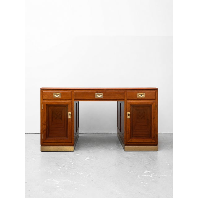 Art Nouveau Gentleman's Desk by Julius & Josef Herrmann for Architect Maximilian Rossipaul, Vienna, Austria, 1911 For Sale - Image 3 of 13
