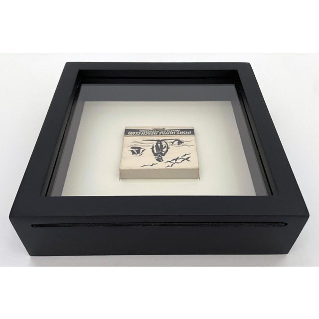 Mid-Century Modern Mid 20th Century Port Royal Beach Club Naples Fl Framed Vintage Matchbook For Sale - Image 3 of 6