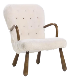 Arnold Madsen for Madsen & Schübel Mid Century Danish Clam Chair