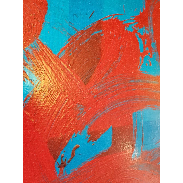 An original 1960's signed ( signed on back wood stretcher see images) abstract expressionist painting. Superbly painted...