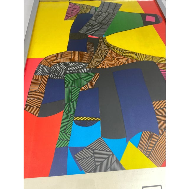 Mourlot 1969 Vintage Original Estève Neue Gallerie Modern Art Poster by Mourlot Studios For Sale - Image 4 of 9