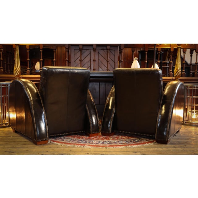 Rockefeller Leather Chairs by Timothy Oulton, 2010s For Sale - Image 11 of 18