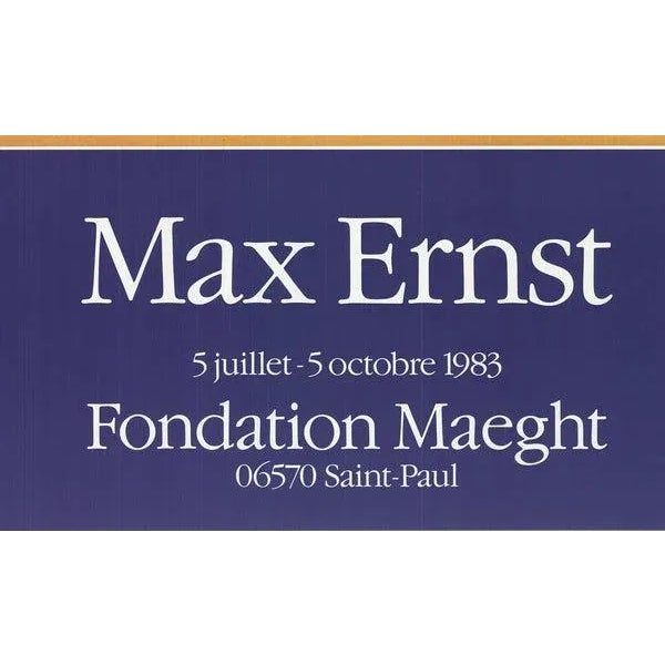 Surrealism 1983 Max Ernst 'Ubu' Surrealism Yellow,Multicolor France Offset Lithograph For Sale - Image 3 of 4