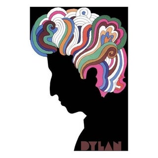 1966 Original Bob Dylan Silhouette Poster For Sale