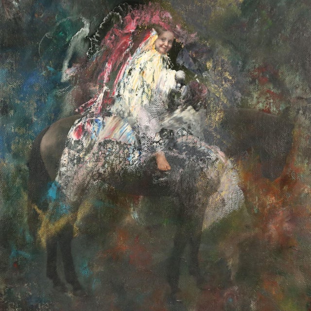 Maurizio Goracci, Child, Oil on Canvas, 20th Century, Framed For Sale - Image 3 of 11