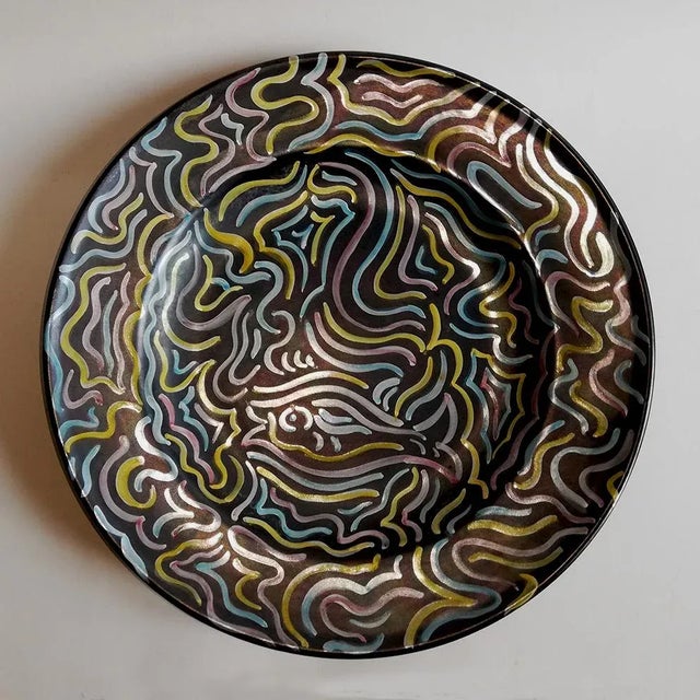 Vintage Plate from Deruta Ceramics For Sale - Image 3 of 7