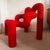 Red Ekstrem Lounge Chair by Terje Ekstrom, 1980s For Sale - Image 6 of 8