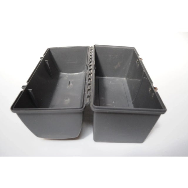 1950s Vintage Thermos Brand Gray Plastic Work Lunch Box For Sale - Image 5 of 12