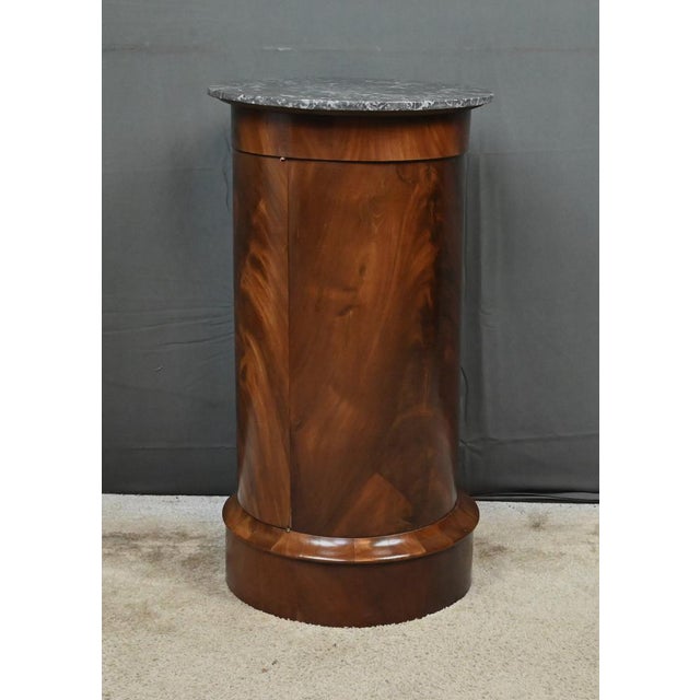 Empire Style Mahogany Nightstand, Late 19th Century For Sale - Image 11 of 14