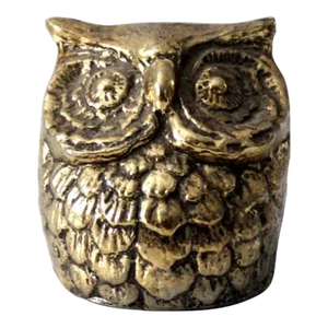 Vintage Brass Owl