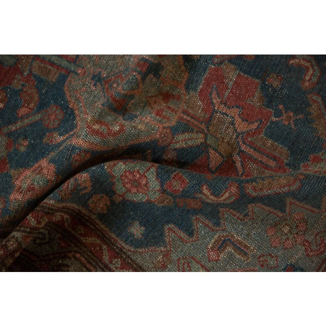 Old New House Vintage Distressed Malayer Rug Runner - 3'5" x 15'3" For Sale - Image 4 of 11