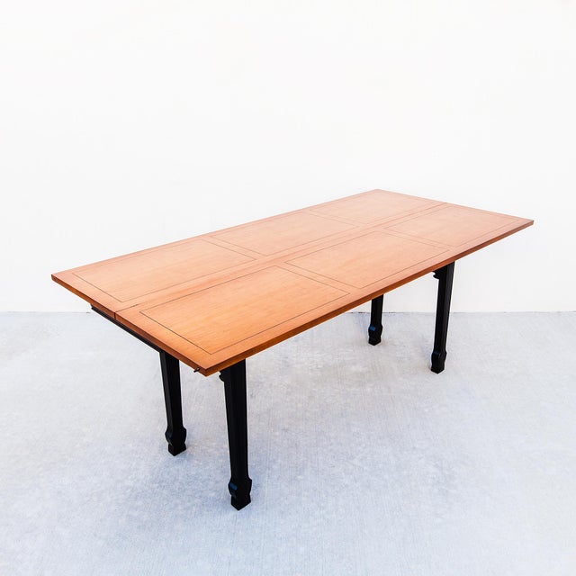 Michael Taylor for Baker Far East Expandable Lacquered Console Table For Sale - Image 14 of 15