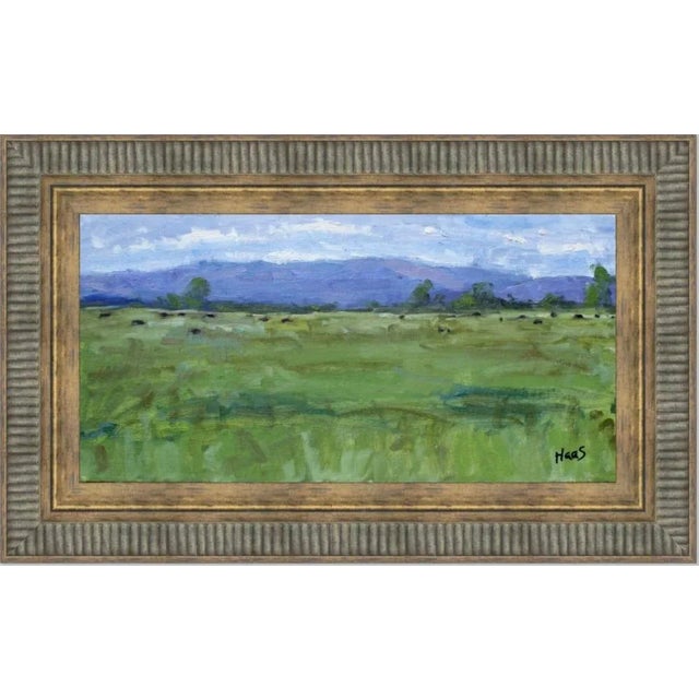 Textile Nevada Contemporary Impressionist Style Landscape Oil Painting For Sale - Image 7 of 9