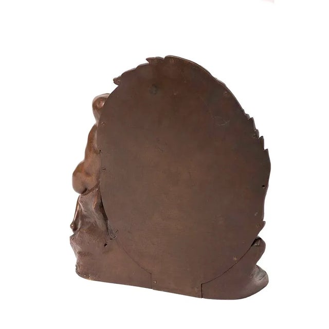 Metal French Art Nouveau Bronze Table Top Mirror W/ Nude Female -C.1920s For Sale - Image 7 of 9