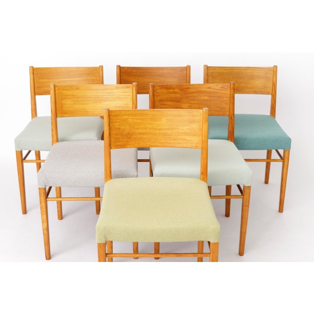 Vintage Beech Dining Chairs, Germany 1970s, Set of 6 For Sale - Image 9 of 10