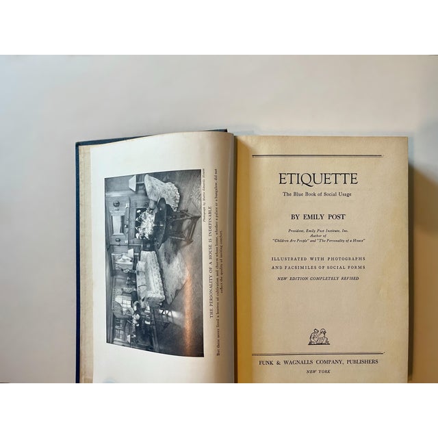 Art Deco Emily Post “Etiquette” Hardcover Book For Sale - Image 3 of 11