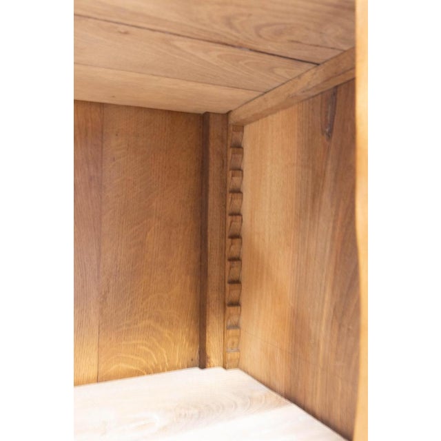 French Louis XVI Oak and Walnut Three Doors Vitrine Bookcase, 1900 For Sale - Image 15 of 18
