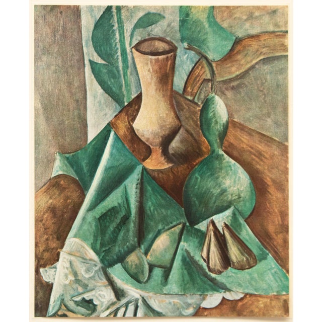 Paper 1960s After Pablo Picasso "Still Life", Period Cubist Full-Color Print For Sale - Image 7 of 8
