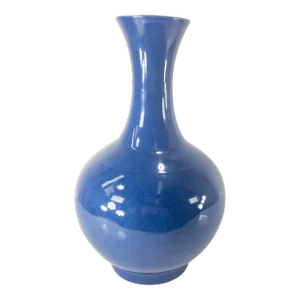 19th or 20th Century Chinese Powder Blue Guangxu Period Vase