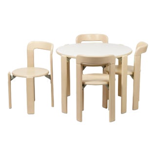 Dietiker Rey Junior Dining Set by Bruno Rey in Maple Beech - 5 Pieces For Sale