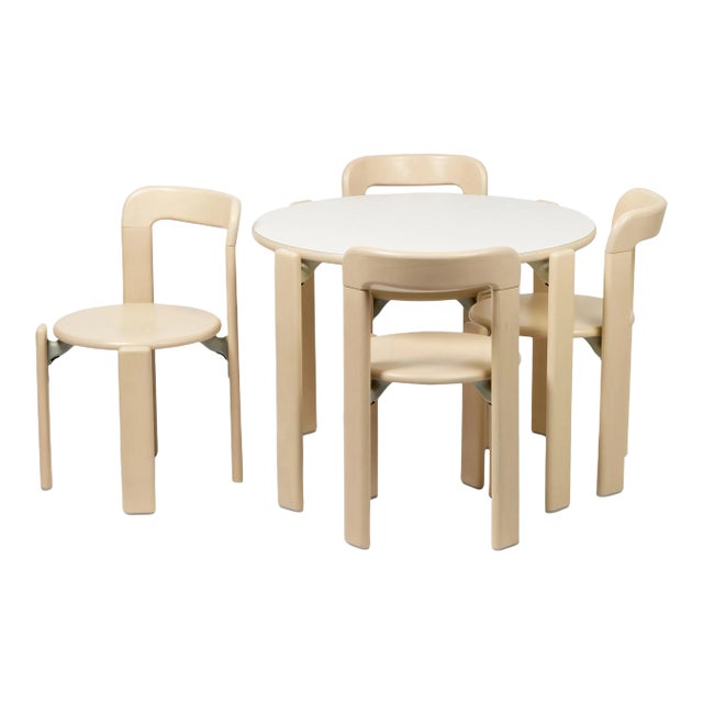 Dietiker Rey Junior Dining Set by Bruno Rey in Maple Beech - 5 Pieces For Sale