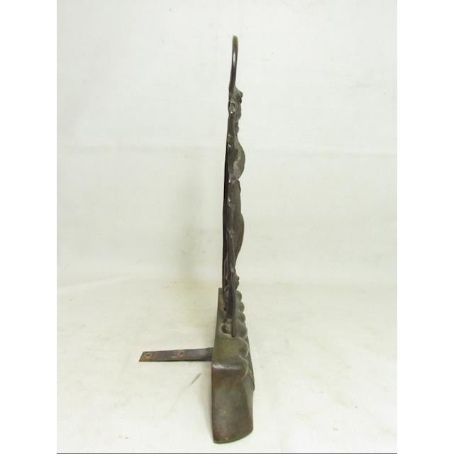 Antique Brass Warwick Bear Doorstop For Sale - Image 4 of 12