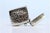 Silver Matchbox with Plant Motifs Surrounding Monogram Card and Hanging Ring For Sale - Image 3 of 8