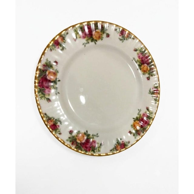 Ceramic Vintage Royal Albert "Old Country Roses" Bone China Place Settings Service for 2 - 10 Pieces For Sale - Image 7 of 8