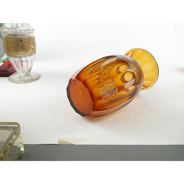 Polish Art Deco Vase from Josephine Glassworks, 1930s For Sale - Image 11 of 16