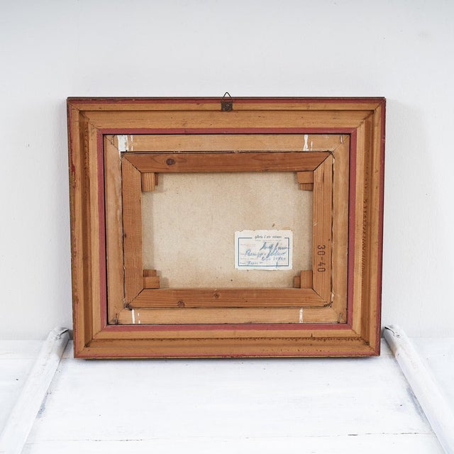 Giovanni Lovetti, Fresco with Rural Landscape, 2000s, Oil on Canvas, Framed For Sale - Image 4 of 6