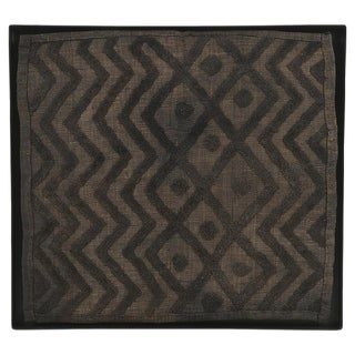 Framed Showo Raphia Wall Hanging, Congo For Sale