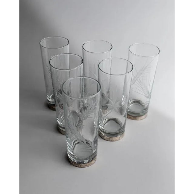 Vintage Italian Drinking Glasses, 1960s, Set of 6 For Sale - Image 3 of 11