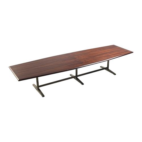 Large Rosewood Pirellone Conference Table attributed to Gio Ponti for Rima, Italy, 1958 For Sale - Image 17 of 17