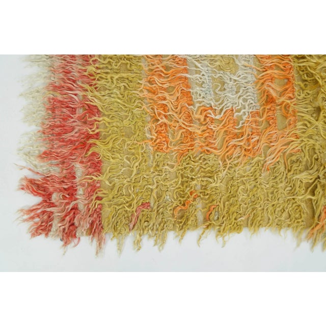 Vintage Mohair Filikli Tulu Rothko Rug, 1960s For Sale - Image 6 of 7