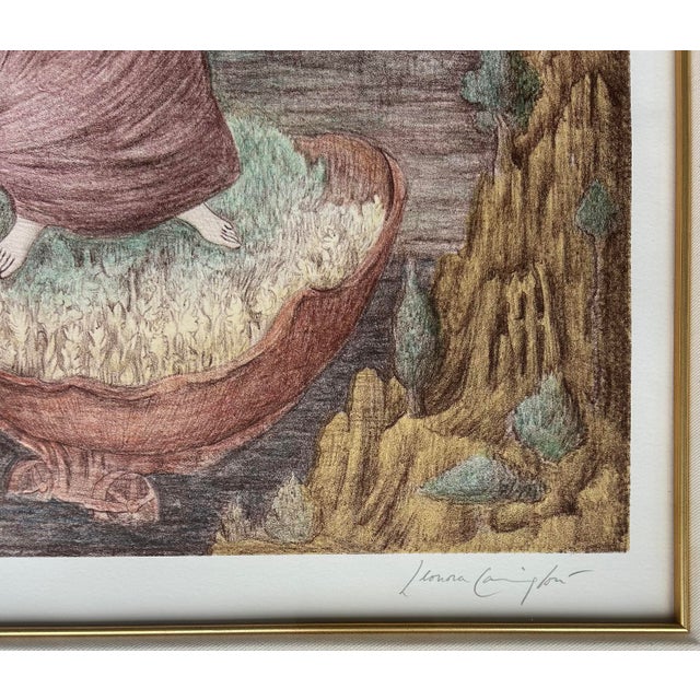 Surrealism 1987 Mexican Leonora Carrington Surrealist Lithograph, Signed, Numbered #93/150 For Sale - Image 3 of 6