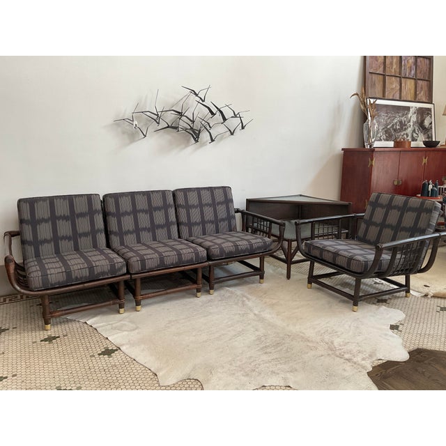 Vintage Rattan Lanai Sofa Attr. To John Eisner for Ficks Reed, Circa 1970 For Sale - Image 13 of 15