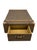 Brown Vintage Campaign-Style Steamer Trunk Coffee Table With 2 Drawers For Sale - Image 8 of 11