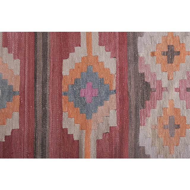1960s Vintage Turkish Long Kilim Runner 2'6'' X 21'8'' For Sale - Image 9 of 13