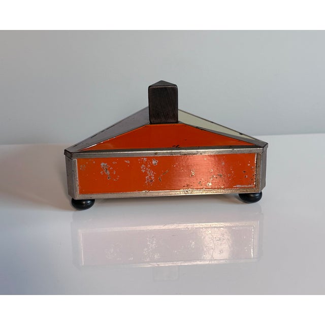 Black Vintage Art Deco Cosmetic Soap Box in Lithographed Tinplate from Georg Dralle, 1920s For Sale - Image 8 of 18