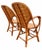 Vintage Woven Rattan Garden Set of Round Table and Armchairs, 1950s, Set of 5 For Sale - Image 13 of 15