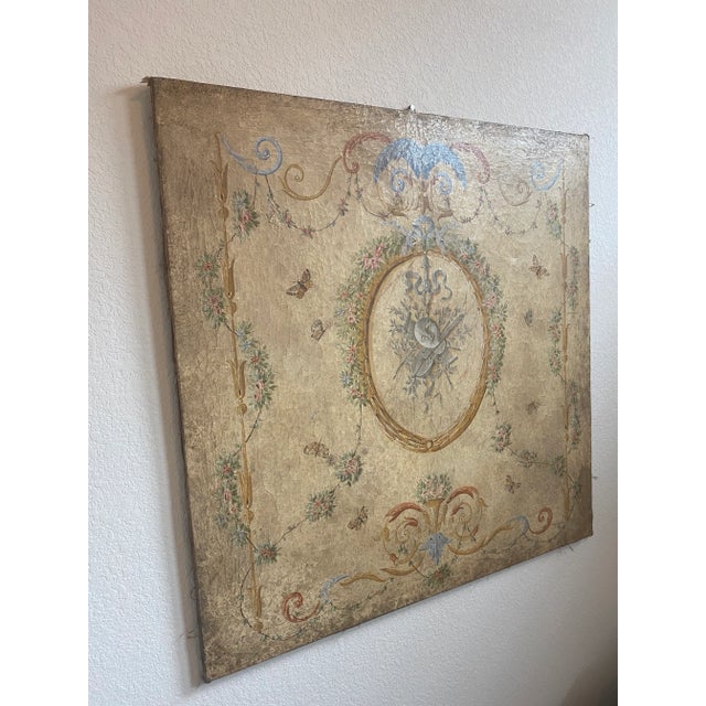 19th C Italian Florentine Oil on Canvas Painting For Sale - Image 6 of 12