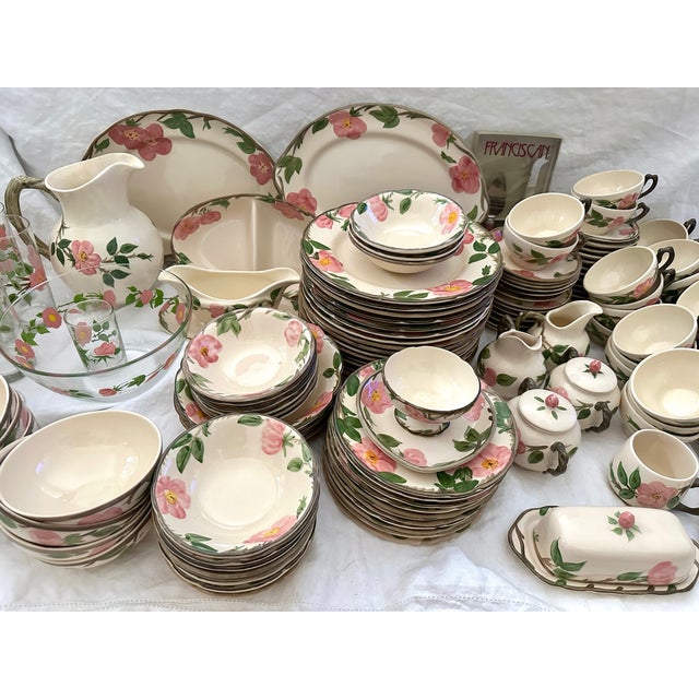 Vintage "Desert Rose" Fransican Dinnerware Set of 139 Pieces Chairish