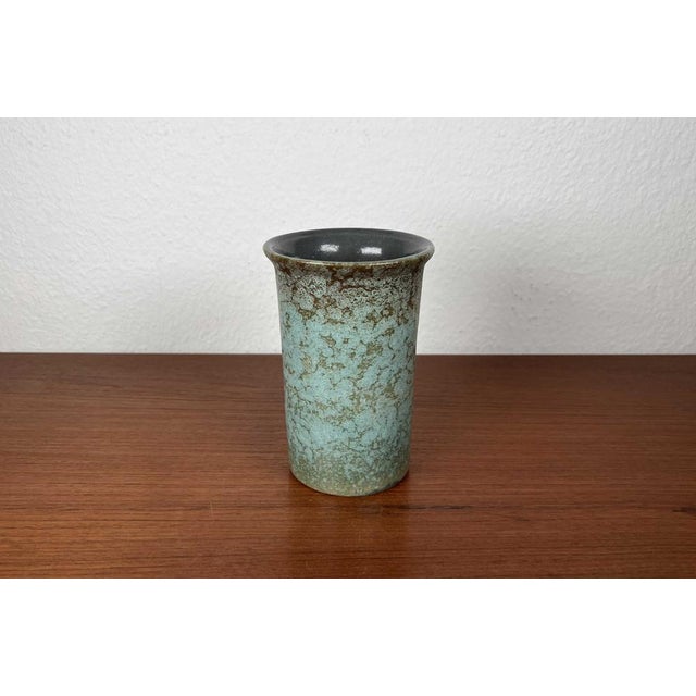 Mid-Century Modern Mid-Century Modern Eastern German Pottery Vase from Strehla Keramik, 1960s For Sale - Image 3 of 11