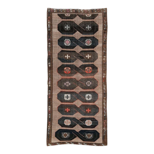 Galerie Shabab Collection Mid-20th Century Turkish Anatolian Wide Gallery Runner For Sale